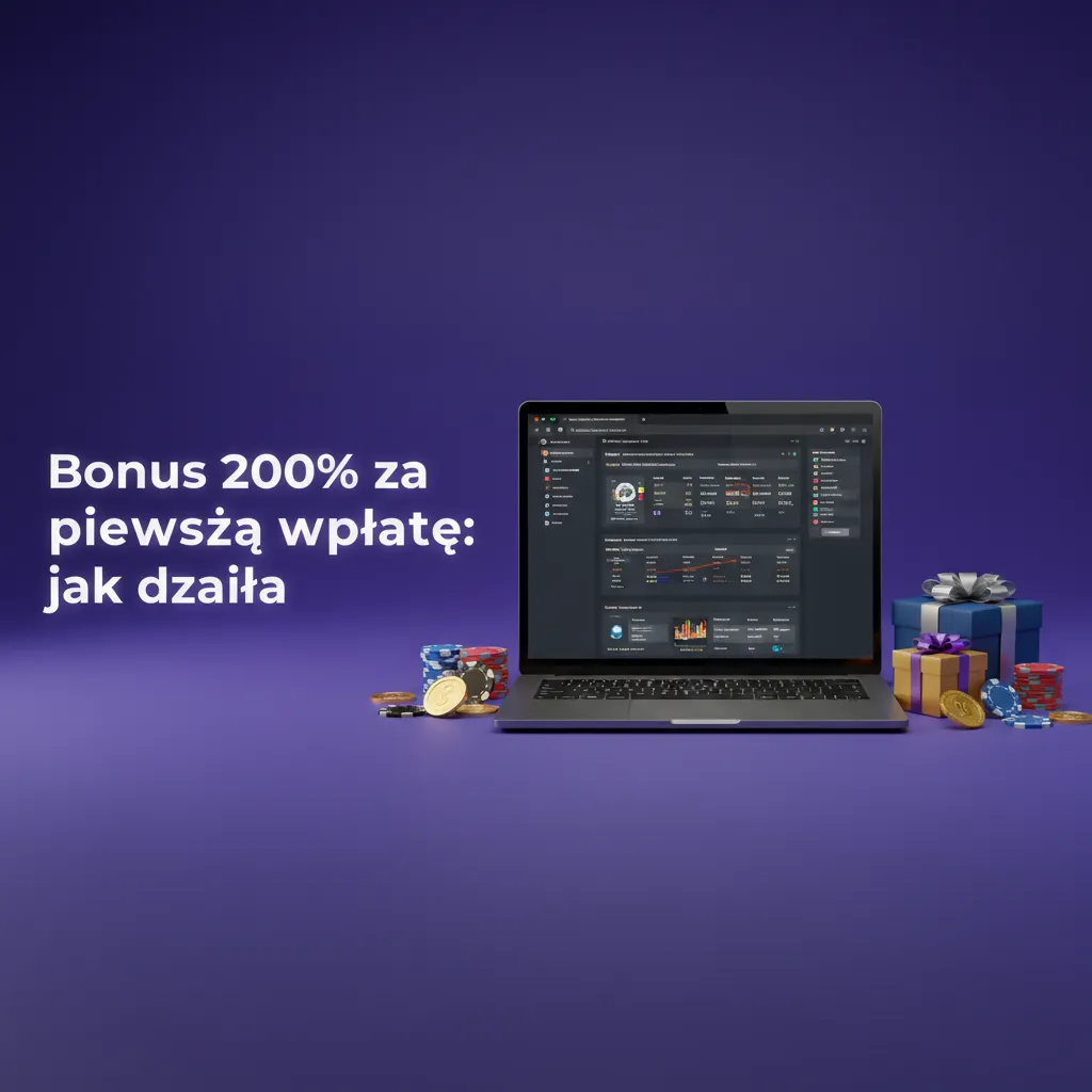Baner: 200% bonus za pierwszą wpłatę. Min. 40 PLN. Kasyno i sport. WR: 35x/7 dni (kasyno), 6x/14 dni, kurs 1.80+ (sport).