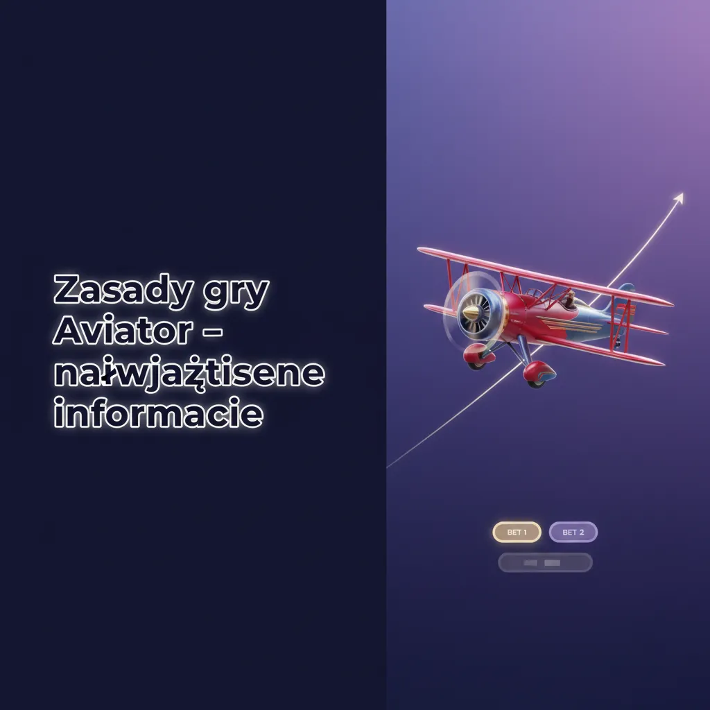 Infografika: zasady Aviator — czerwony samolot, rosnący mnożnik, wypłać przed odlotem; auto cash‑out, dwa zakłady.